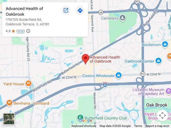 Get Directions to Advanced Health of Oakbrook in Oakbrook Terrace, IL